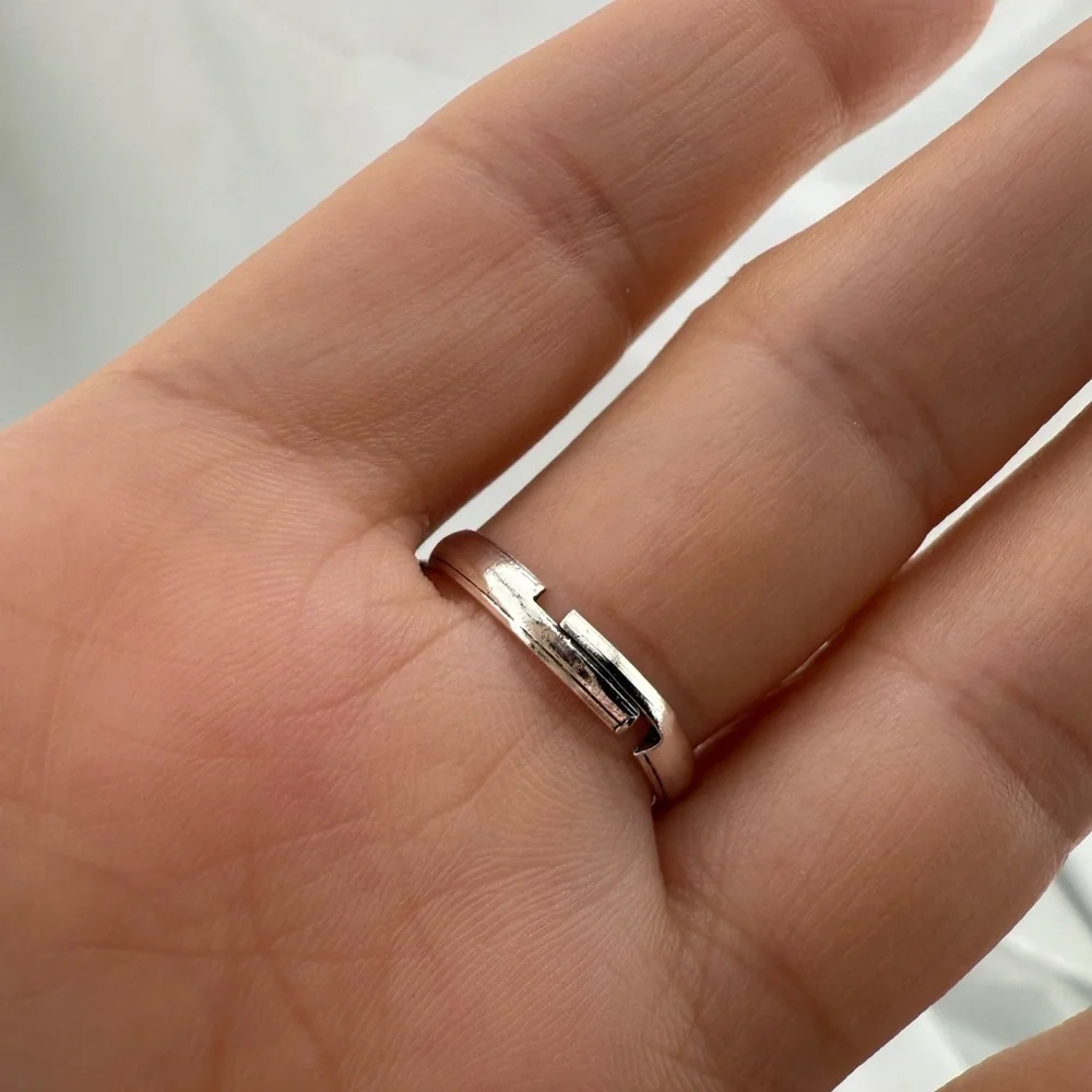 Boho Silver Elephant Ring with Blue Accents